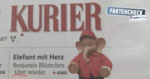 Benjamin Blümchen, der Killer-Elefant?