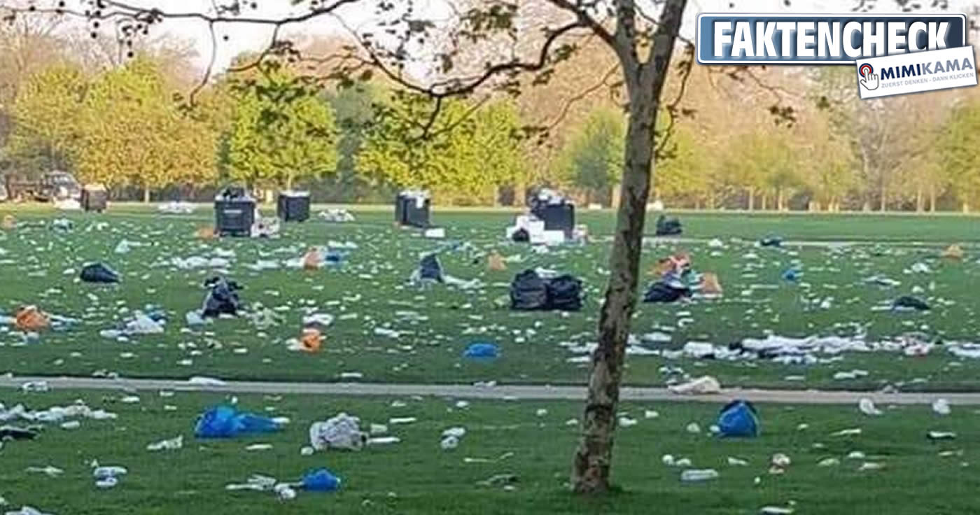 Faktencheck: Müll im Park von „420-Event“