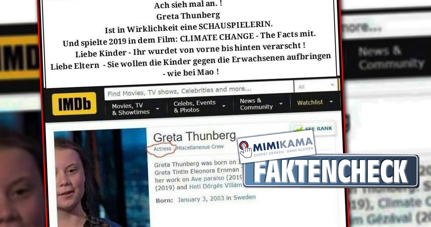 Greta Thunberg in der IMDb