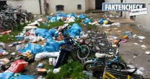 Faktencheck: Müll in „Augsburg vor einem Asylantenheim“