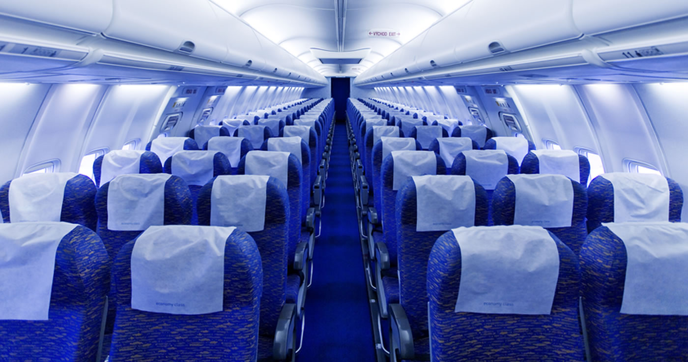 Fake oder Fakt? Sind die Sitze im Flugzeug oft blau, damit sich die Gäste wohlfühlen?