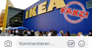 Data collectors lure people with a false IKEA page on Facebook