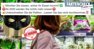 Faktencheck: Bürgerinitiative „Eat Original! Unmask your food“