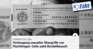 Fake: Celle pays free tickets to the brothel