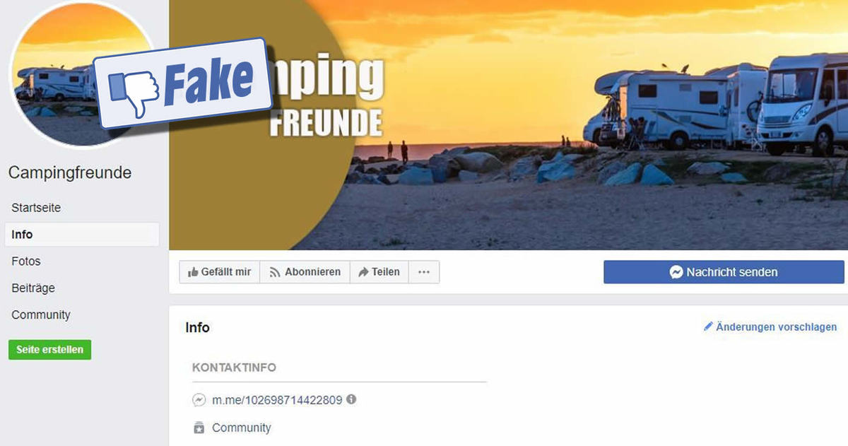 Facebook-Faktencheck zu: Campingfreunde