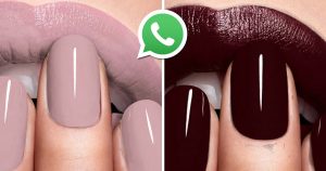 WhatsApp: Nail polish and lipstick change color