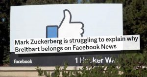 Facebook cooperates with Breitbart