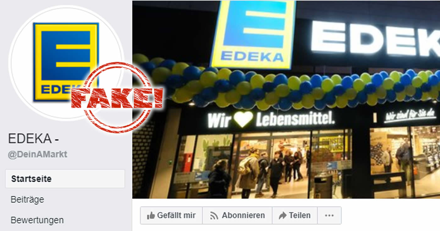 EDEKA Fake auf Facebook