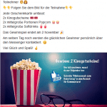 Das angebliche Gewinnspiel für Kinogutscheine