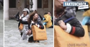 Venedig: Luxuseinkäufe vor dem Hochwasser retten (Faktencheck)