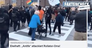 „Antifa attackiert Rollator-Oma“ – Faktencheck