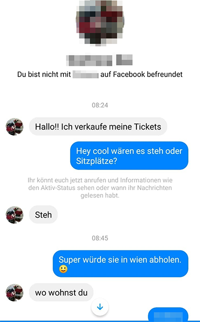 Web tickets: Chat
