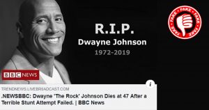 Dwayne ‚The Rock‘ Johnson ist nicht verstorben!