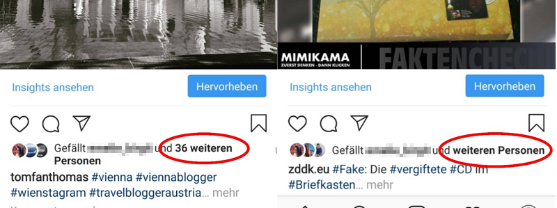 Instagram verdeckt künftig die Anzahl der Likes