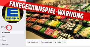 Caution: Fake Facebook page in the name of Edeka