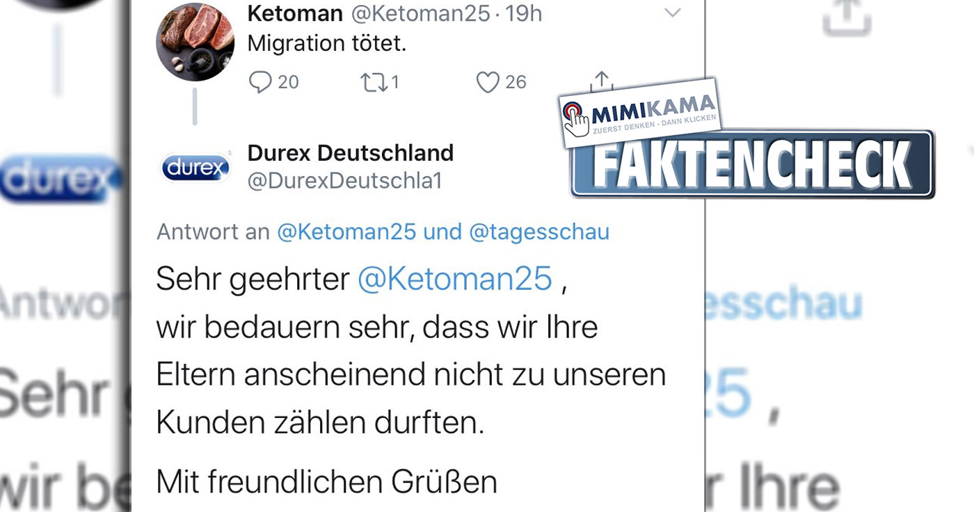 „Durex Deutschland“ und die freche Antwort: Faktencheck!