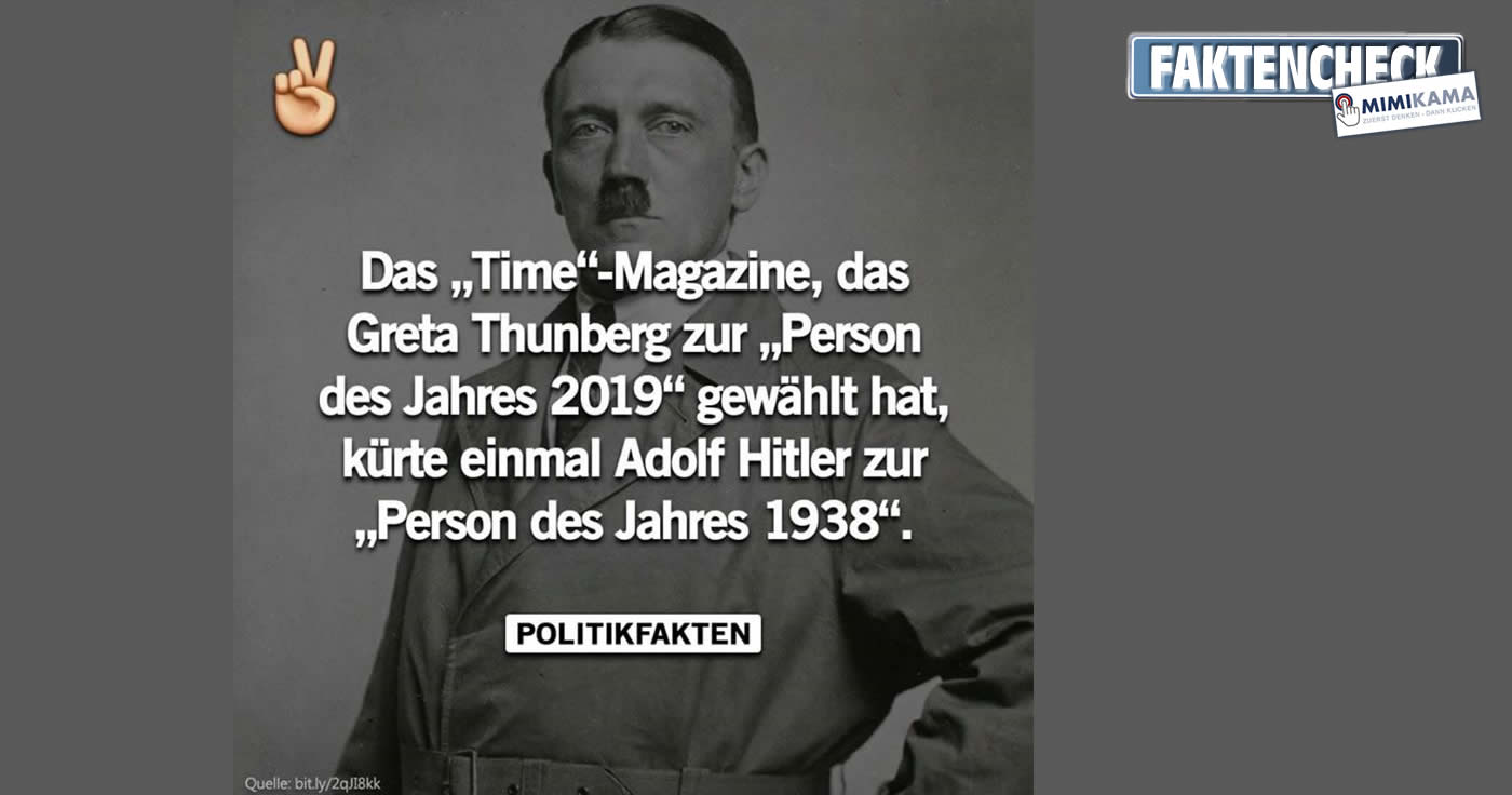 Hitler war Mann des Jahres 1938