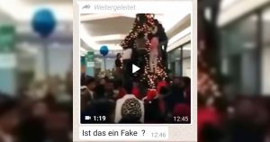 Weihnachtsbaum in Deutschland von Muslimen zerstört? Fake!