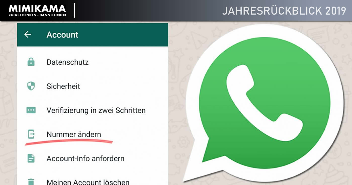 Jahresrückblick 2019: WhatsApp: Wenn du eine neue Handynummer bekommst, pass auf