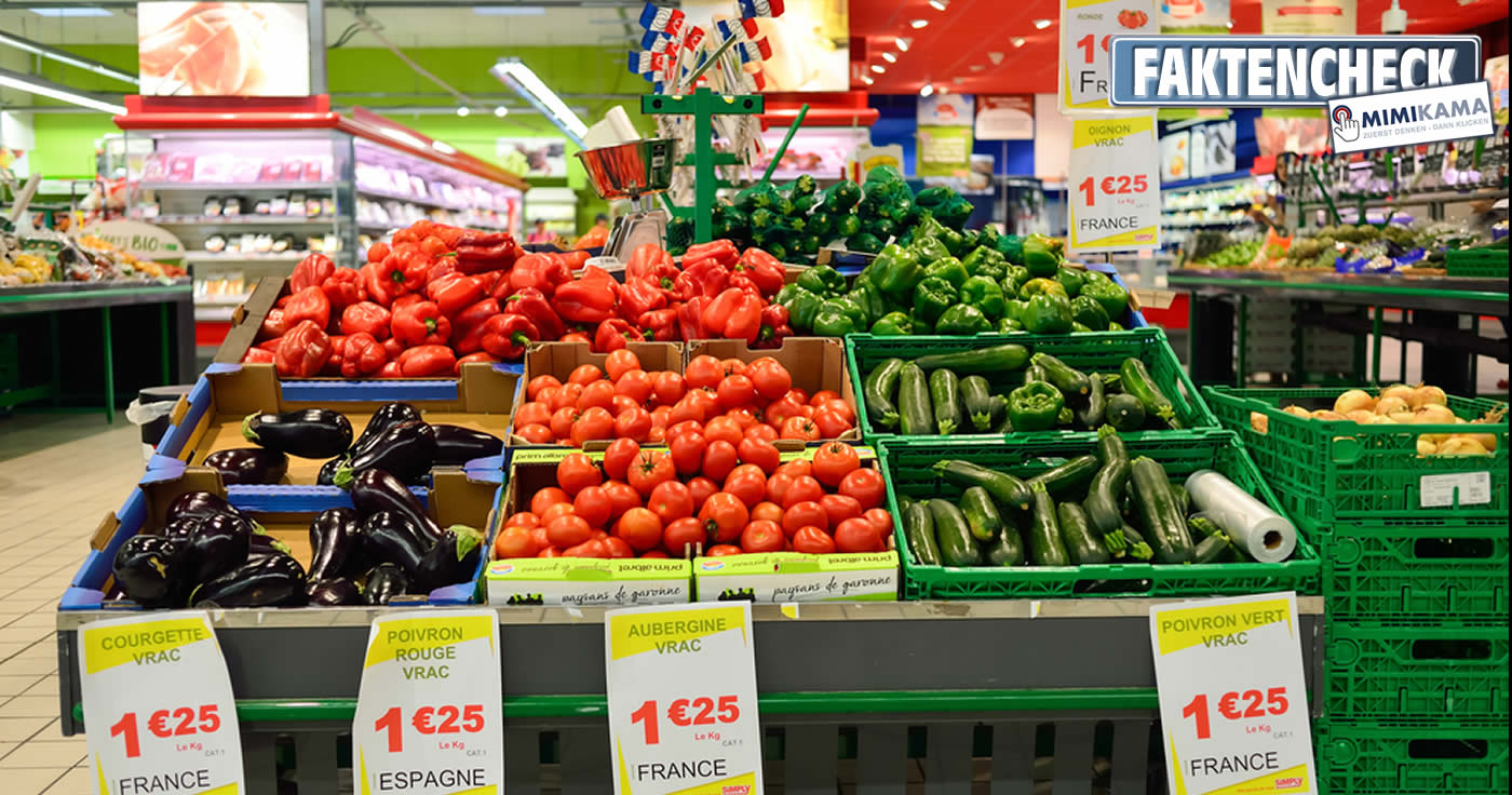 Frankreich: Supermärkte müssen Lebensmittel spenden (Faktencheck)