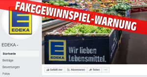 And again a fake Edeka site is giving away campers