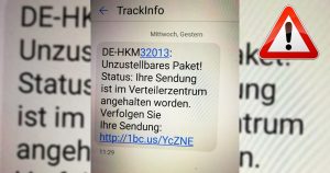SMS from TrackInfo leads to a subscription trap