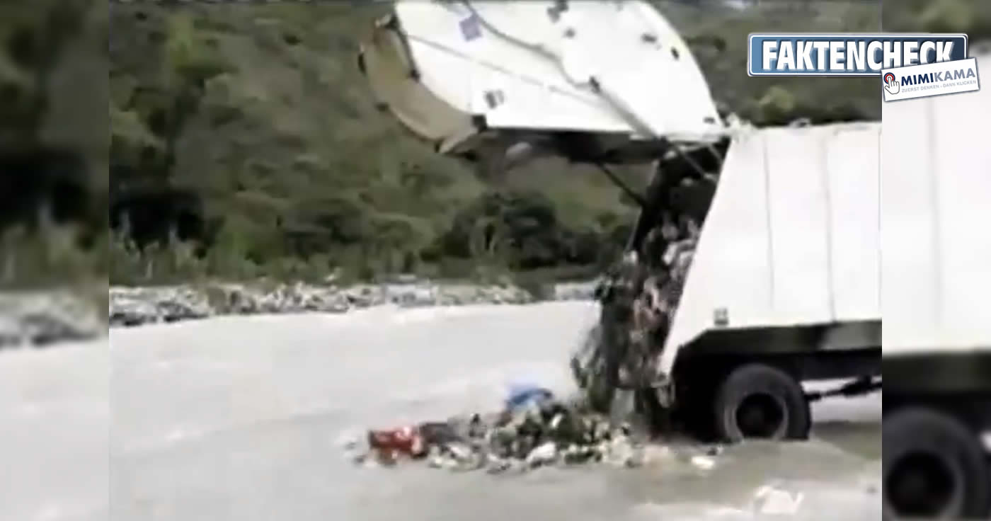 Ecuador: Müll im Fluss abgeladen (Faktencheck)