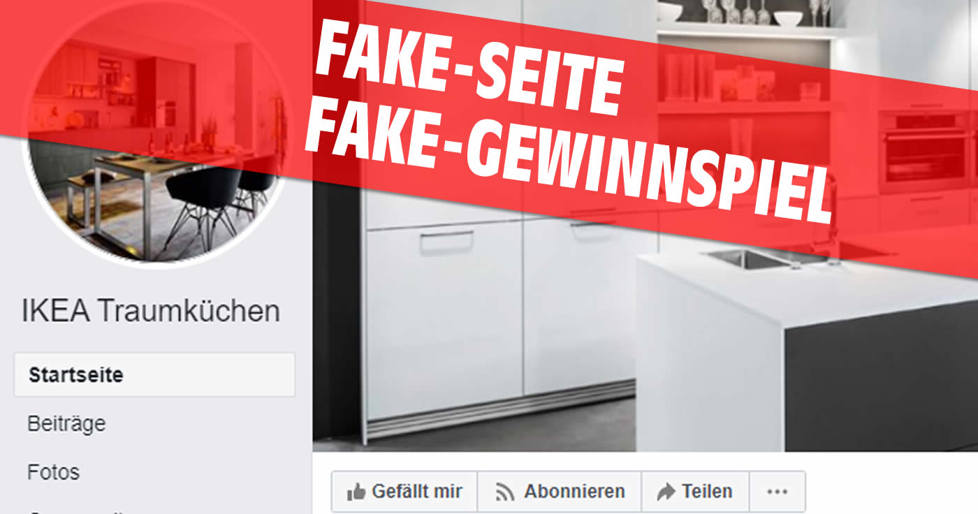 Die Facebook-Seite "IKEA Traumküchen" hat nichts mit Ikea zu tun!
