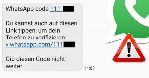 Be careful if a WhatsApp contact asks for a verification code!