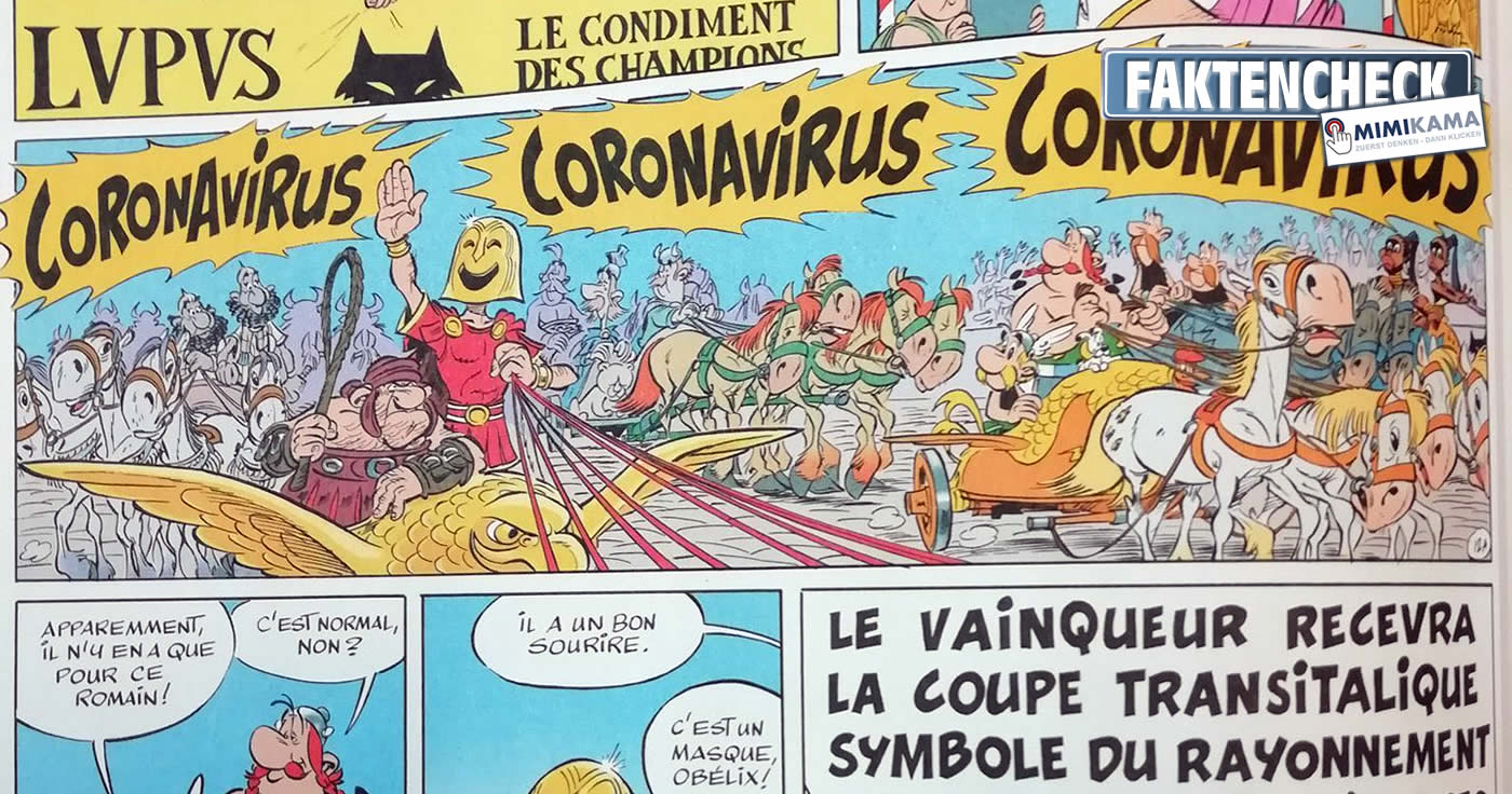 Coronavirus kam bereits in dem "Asterix"-Band von 2017 vor! (Faktencheck)