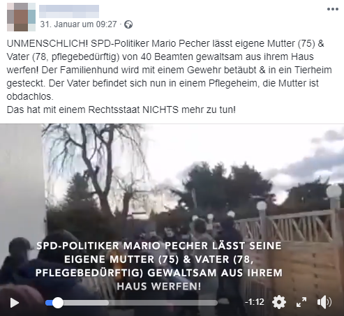 SPD Politiker Video, Screenshot Facebook