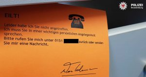 Polizei warnt: Postkarte im Briefkasten führt in teure Kostenfalle