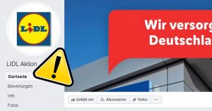 Gefälschte Facebook-Seite „LIDL Aktion“ nutzt Pandemie für ihre Zwecke