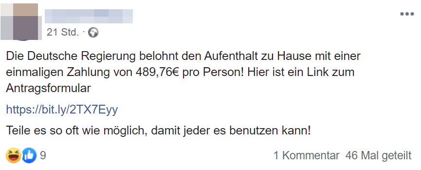 Screenshot / Facebook