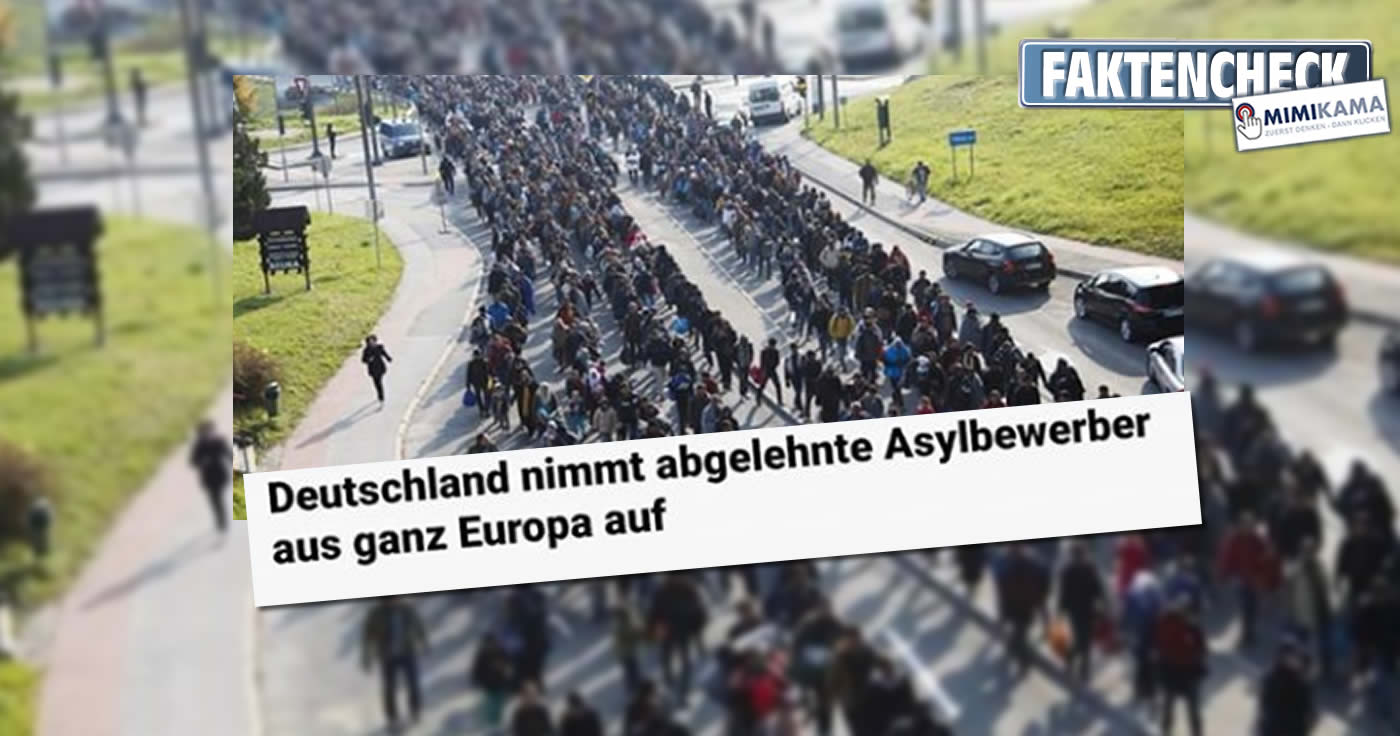 "Deutschland nimmt abgelehnte Asylbewerber aus ganz Europa auf" - der Faktencheck