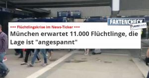 “Munich is expecting 11,000 refugees” – the fact check