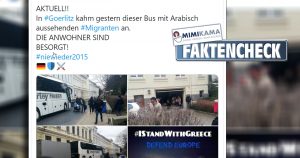 “Migrants overnight on buses in Görlitz”: The fact check!
