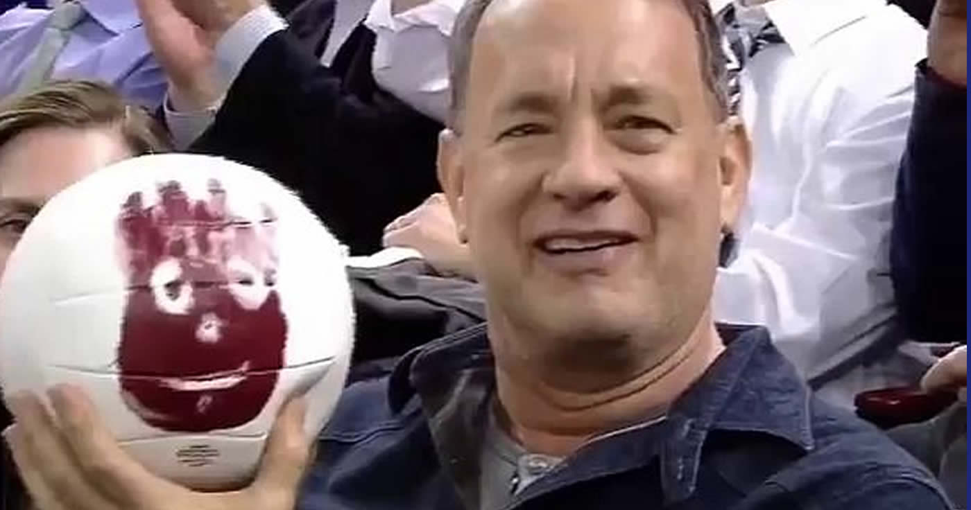 Tom Hanks und der Volleyball