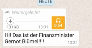 Fake Audiodatei: Das ist nicht Finanzminister Gernot Blümel (ÖVP)
