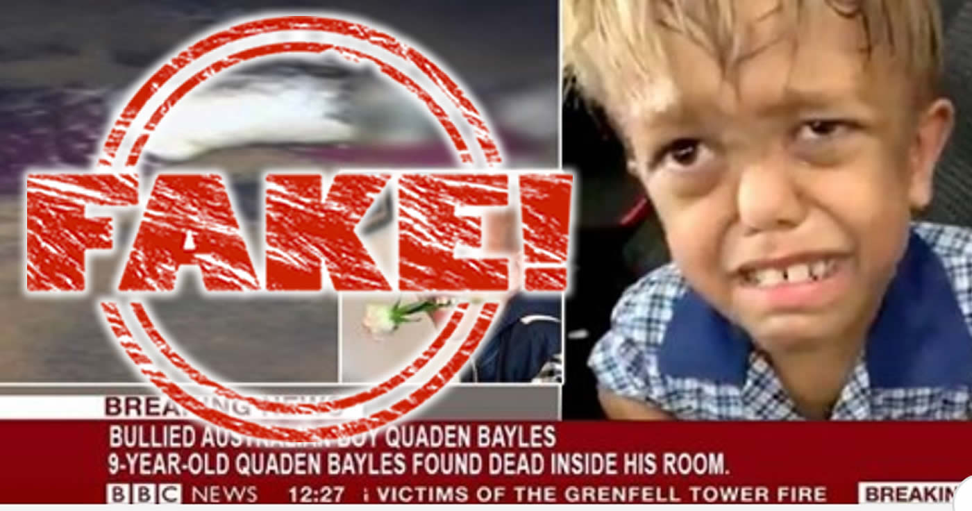 BBC berichtet, dass Quaden Bayles Selbstmord begangen habe.