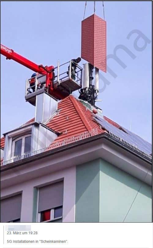 Faktencheck zu 5G Installation in Scheinkaminen