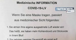 Faktencheck zu „Medizinische Information COVID-19-LV“
