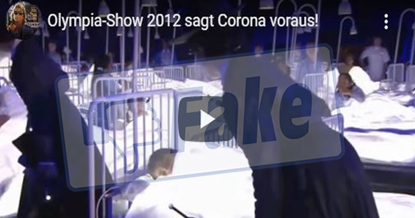 Olympia-Show 2012 sagt Coronavirus voraus? Pah, Humbug!