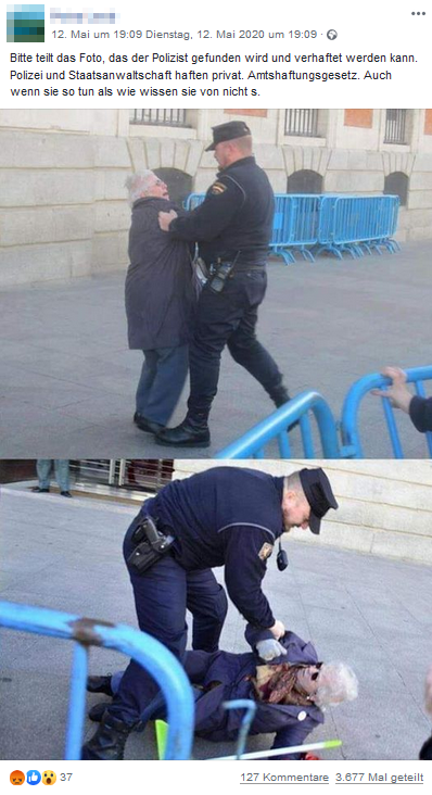 The old woman and the policeman