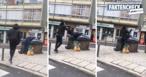 Video „Mann versenkt anderen Mann in Müllcontainer“ – der Faktencheck