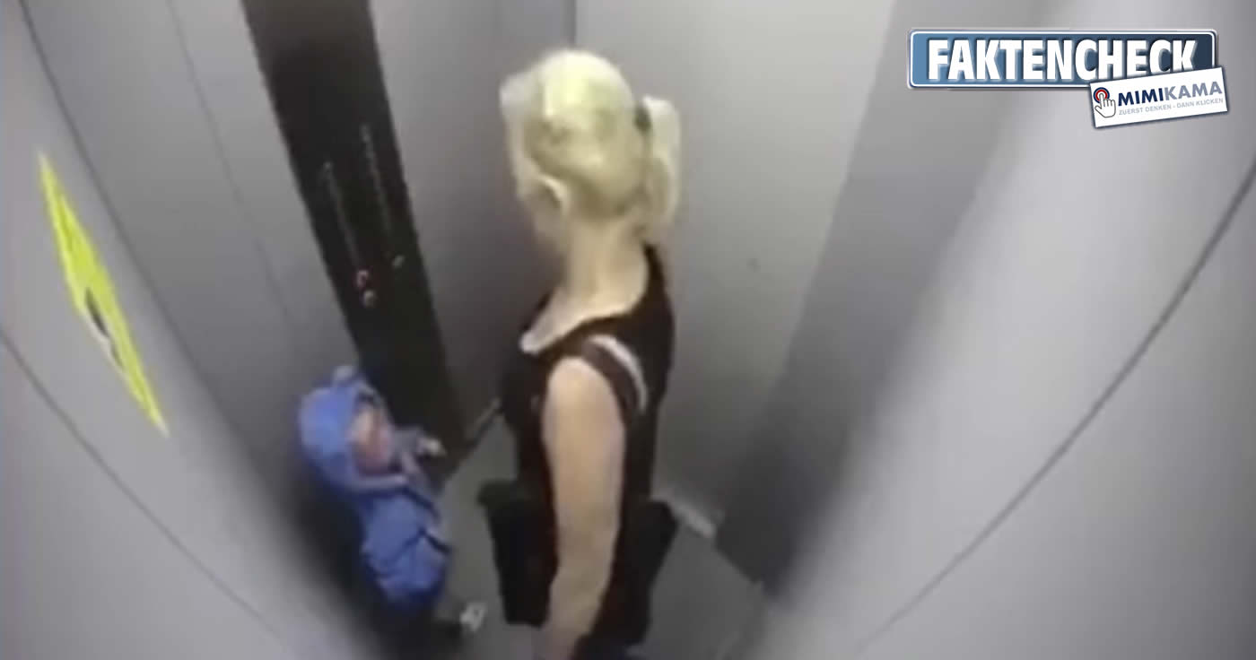 Video "Frau schlägt Kleinkind in Aufzug" - der Faktencheck