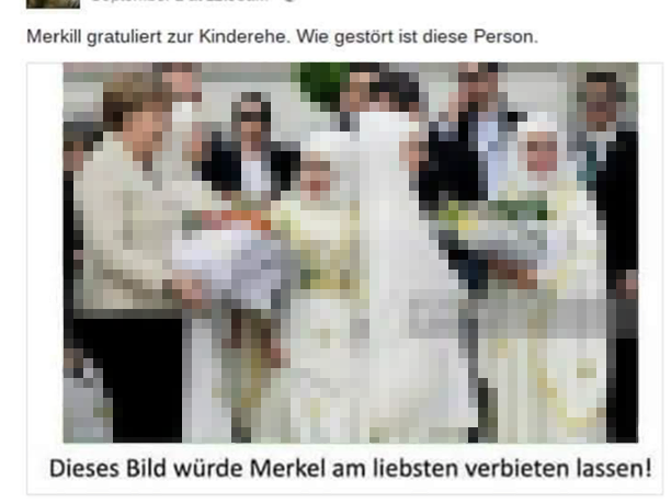 Merkel gratuliert zur Kinderehe?
