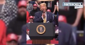 Trump sagt nicht „I can’t breathe“ in einer aktuellen Rede!