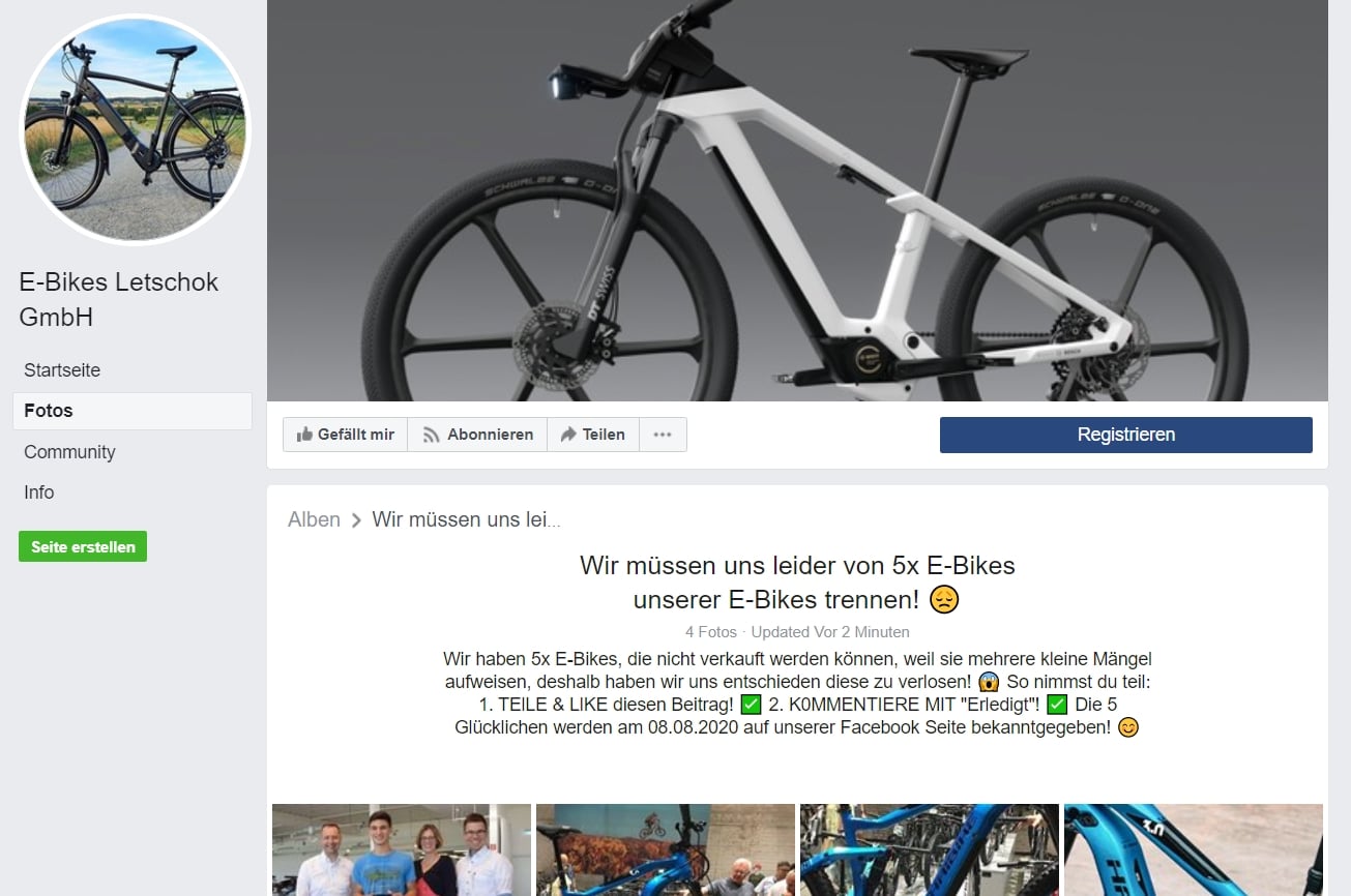 Screenshot: Facebook