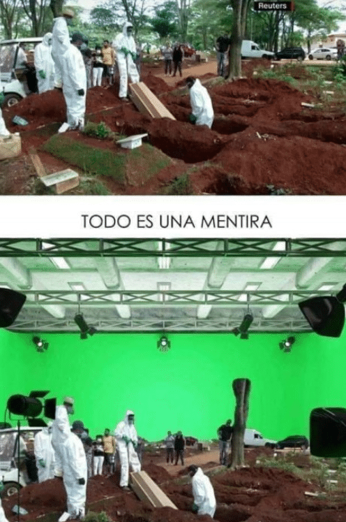 Friedhof-Szene vor einem Greenscreen?